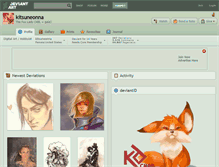 Tablet Screenshot of kitsuneonna.deviantart.com