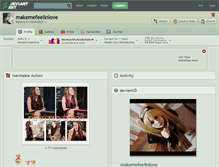 Tablet Screenshot of makemefeelinlove.deviantart.com