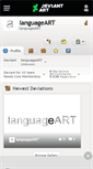 Mobile Screenshot of languageart.deviantart.com