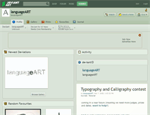 Tablet Screenshot of languageart.deviantart.com