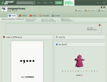 Tablet Screenshot of morgueprincess.deviantart.com