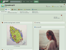 Tablet Screenshot of chocopbcup22.deviantart.com