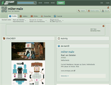 Tablet Screenshot of mizter-maze.deviantart.com
