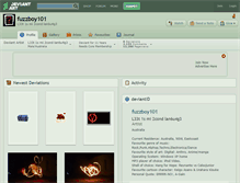 Tablet Screenshot of fuzzboy101.deviantart.com