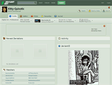 Tablet Screenshot of kitty-quixotic.deviantart.com