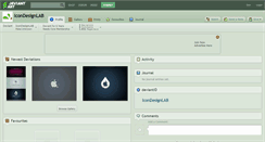 Desktop Screenshot of icondesignlab.deviantart.com