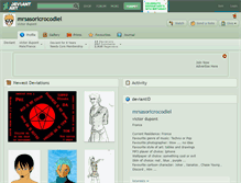 Tablet Screenshot of mrsasoricrocodiel.deviantart.com