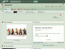 Tablet Screenshot of newslover.deviantart.com