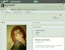 Tablet Screenshot of ladytsunadepl.deviantart.com