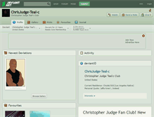 Tablet Screenshot of chrisjudge-teal-c.deviantart.com
