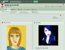 Tablet Screenshot of better-of-two-evilz.deviantart.com