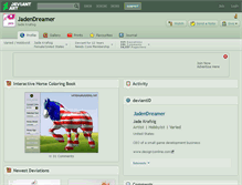 Tablet Screenshot of jadendreamer.deviantart.com