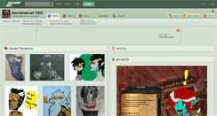 Desktop Screenshot of necromancer1000.deviantart.com