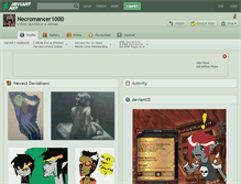 Tablet Screenshot of necromancer1000.deviantart.com