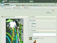 Tablet Screenshot of jmeighty.deviantart.com