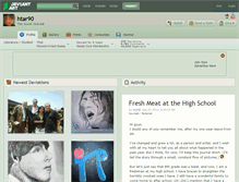 Tablet Screenshot of htar90.deviantart.com