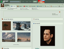 Tablet Screenshot of hellien.deviantart.com