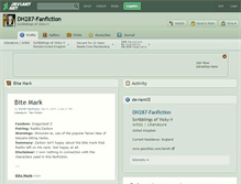 Tablet Screenshot of dh287-fanfiction.deviantart.com