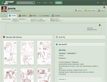 Tablet Screenshot of jenmia.deviantart.com