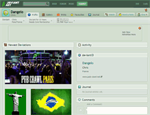Tablet Screenshot of dangelo.deviantart.com