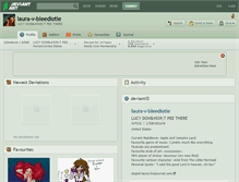 Tablet Screenshot of laura-v-bleediotie.deviantart.com