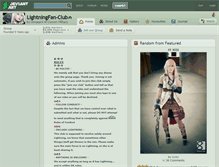 Tablet Screenshot of lightningfan-club.deviantart.com