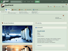 Tablet Screenshot of deadfishuk.deviantart.com