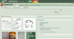 Desktop Screenshot of heatherlia1000.deviantart.com
