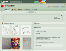 Tablet Screenshot of heatherlia1000.deviantart.com