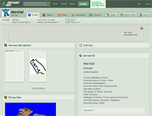 Tablet Screenshot of morchal.deviantart.com