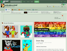 Tablet Screenshot of anthrobrownwolf.deviantart.com