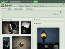 Tablet Screenshot of die4music.deviantart.com