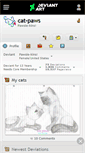 Mobile Screenshot of cat-paws.deviantart.com