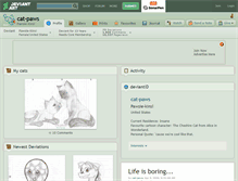 Tablet Screenshot of cat-paws.deviantart.com