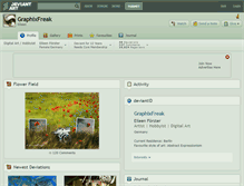 Tablet Screenshot of graphixfreak.deviantart.com
