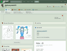 Tablet Screenshot of darkcecyneko93.deviantart.com
