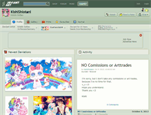 Tablet Screenshot of kishishiotani.deviantart.com