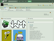 Tablet Screenshot of frowsh.deviantart.com