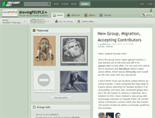 Tablet Screenshot of drawingpeople.deviantart.com