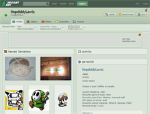 Tablet Screenshot of hopdiddylawlz.deviantart.com