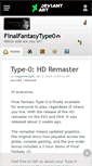 Mobile Screenshot of finalfantasytype0.deviantart.com