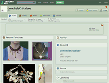 Tablet Screenshot of demoiselecristalisee.deviantart.com