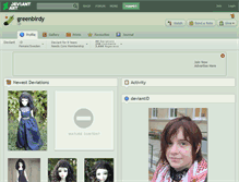 Tablet Screenshot of greenbirdy.deviantart.com