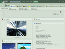 Tablet Screenshot of exoro.deviantart.com