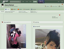 Tablet Screenshot of miserytainted.deviantart.com