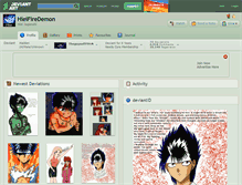 Tablet Screenshot of hieifiredemon.deviantart.com
