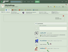 Tablet Screenshot of kittykatfangs.deviantart.com