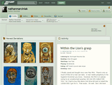 Tablet Screenshot of nathanmarciniak.deviantart.com
