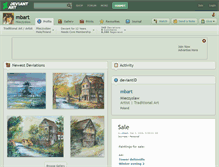 Tablet Screenshot of mbart.deviantart.com
