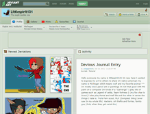 Tablet Screenshot of littlespirit101.deviantart.com